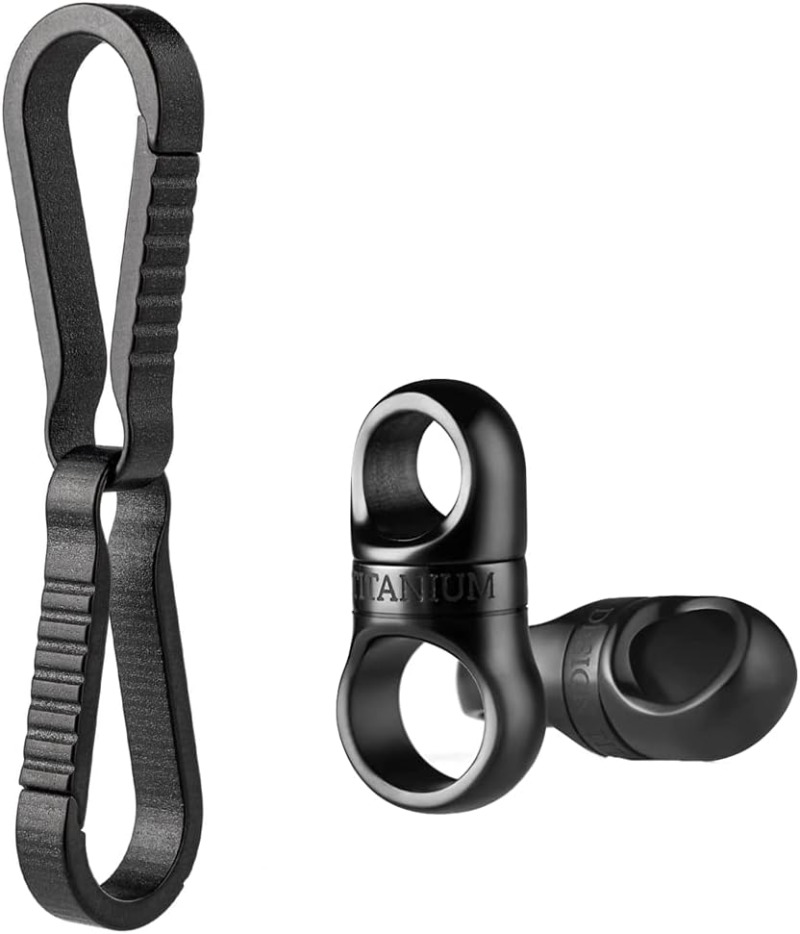 Titanium Swivel Key Ring Conne - Edc Carry Clip recension och pris