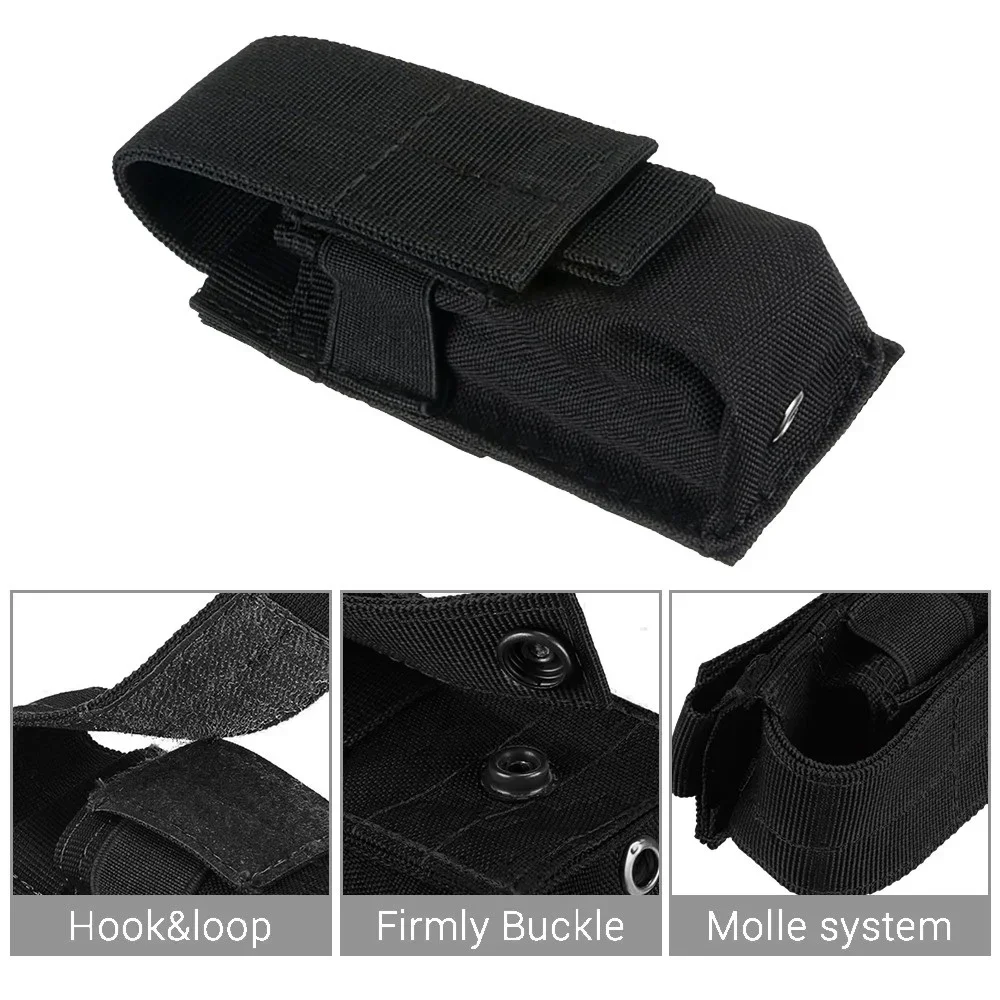 Tactical Molle Flashlight Pouc - Edc Carry Knife recension och pris
